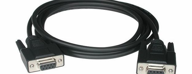 Cables To Go 1m DB9 F/F Null Modem Cable - Black