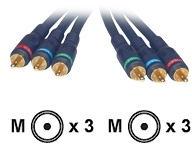 CABLES TO GO 1M VELOCITY RCA COMPONENT
