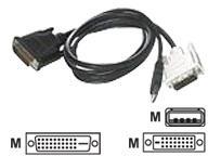 2M M1 MALE TO DVI D & USB
