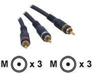 CABLES TO GO 3M VELOCITY RCA AUDIO VIDEO