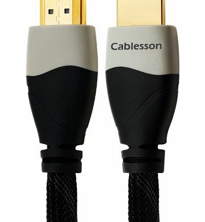 Cablesson Ikuna Advanced High Speed 1.8M HDMI Cable PRO GOLD BLACK (1.3 Version) COMPATIBLE WITH 1.3,1.3b,1.3c, 1080P, XBOX 360, SONY PS3, SKY, VIRGIN BOX, DVD, Blu-ray, LCD, PLASMA 