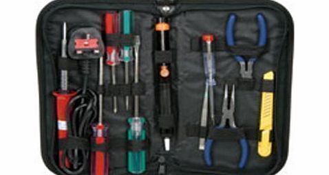 11 Piece Electronic Electrical Tool Kit Soldering Iron