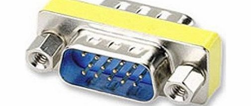 Cablestar 15 Pin Male SVGA VGA Monitor Gender Changer Adapter