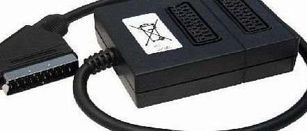 Cablestar 2 WAY Switchable Scart Splitter Extension Box amp; Cable