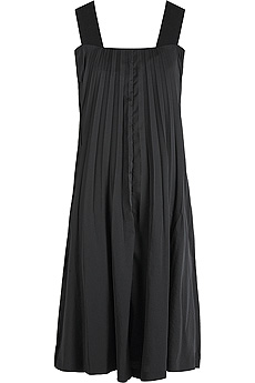 Pleat front dress