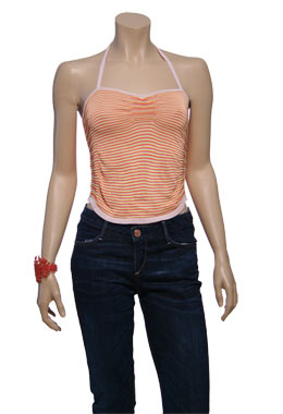 Striped Halter Strap Top by Cacharel