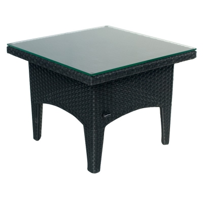 Quattro Square Coffee Table with Glass Top 56136