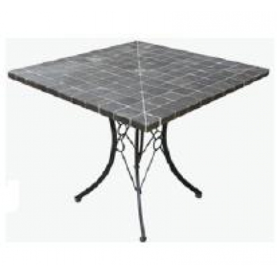 Cadix Square Black Mosaic Table (90cm x 90cm)
