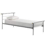 Single Bed, Silver And Brook Mattress