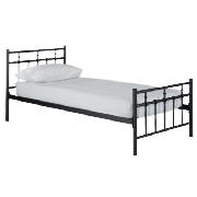 Single Bed, Black And Silentnight Montesa