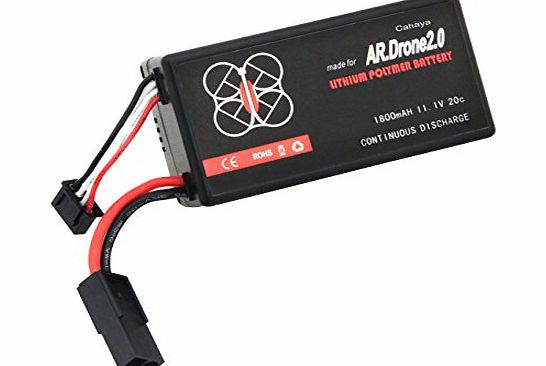 Cahaya 1800mah Upgrade Battery for Parrot Ar Drone 2.0 Power Edition Helicopter