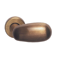 CAL Egg Knob Door Handle - smoked brass