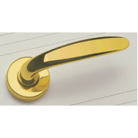 CAL Marika Door Handle - polished brass
