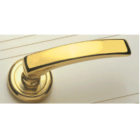 CAL Roma Door Handle - polished brass
