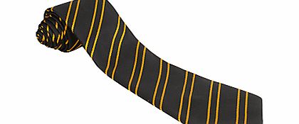 Calderstones School Unisex Tie, Black/Gold