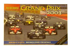 Calendar Autocourse 2003 F1 Calendar