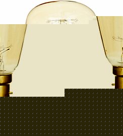 Calex 40W BC Decorative Rustic Bulb, Gold
