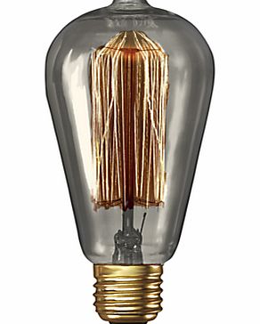 Calex 40W ES Decorative Rustic Bulb, Clear