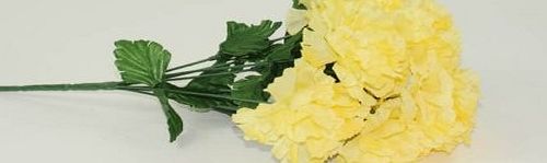Caleys Flowers Artificial Lemon Carnation Flowers