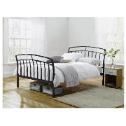 Calgary Double Bed Black Finish And Airsprung
