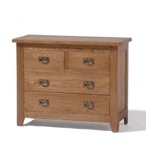 Rustic Oak Chest Of Drawers 2+2 808.402