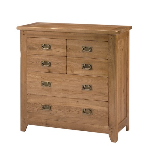 Rustic Oak Chest of Drawers 4+2 808.319