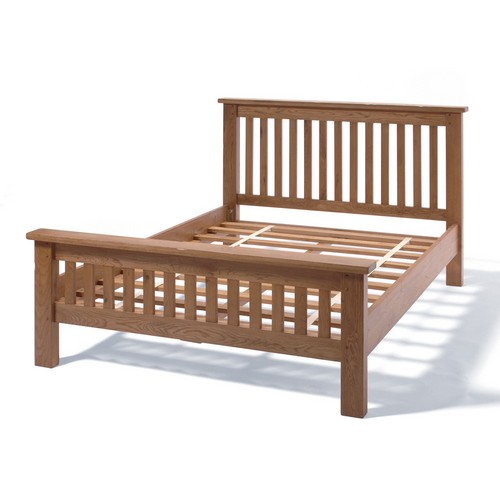 Calgary Rustic Oak Furniture Calgary Rustic Oak Kingsize Bed 808.416