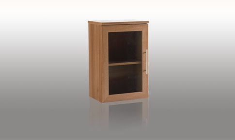 calgary wall cabinet with glass door