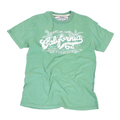 Cali Surf Mens Cali Surf Waveriders Tee Porcelain Green