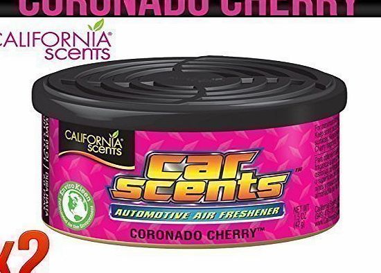  CORONADO CHERRY AIR FRESHENER HOME VAN OFFICE TAXI x 2