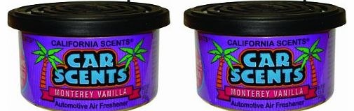 California Car Scents California Scents F311 Californina Car Scents Tin - Vanilla Fragrance (Pack of 2)