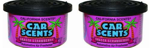 California Car Scents California Scents F313 California Car Scents Tin - Strawberry Fragrance (Pack of 2)