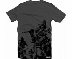 Call of Duty Black Ops Black Squad T-Shirt Large