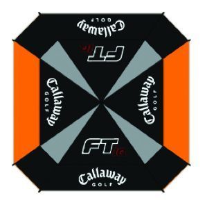 FT-IQ SQUARE GOLF UMBRELLA Black/Orange
