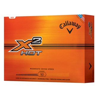 Callaway Golf Callaway X2 Hot Golf Balls (12 Balls)