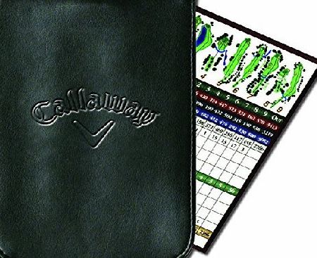 Callaway Synthetic Leather Score Card Holder - Black