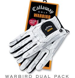 Callaway WARBIRD DUAL PACK GLOVES RIGHT HAND PLAYER / LARGE