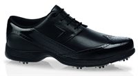 Womens Wingtip Golf Shoes - Black/Black
