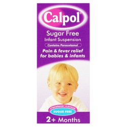 Calpol Sugar Free Infant Suspension Strawberry