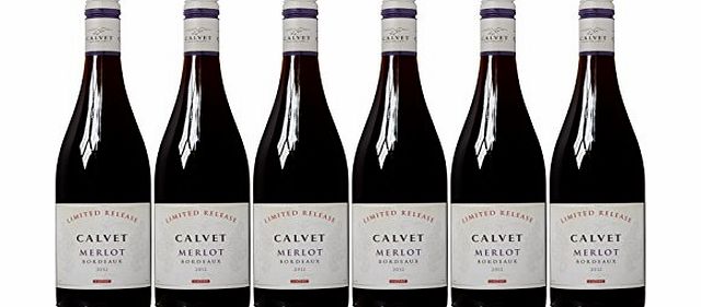 Calvet Reserve Merlot French AOC Red Wine (Case of 6)