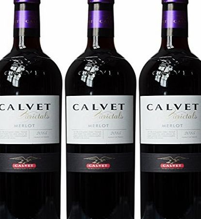Calvet Varietals Merlot 2015 Wine 75 cl (Case of 3)