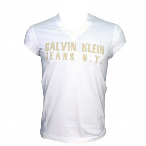 Calvin Klein - V Neck Jersey - White