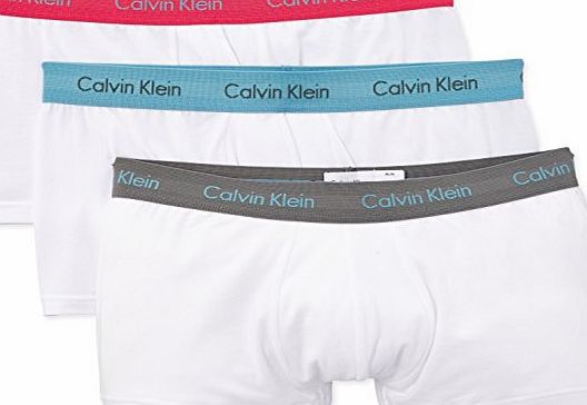 Calvin Klein 3 Pack Cotton Stretch Boxer Trunks, White Size: Medium