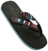 Calvin Klein Black `Futura` Flip Flops