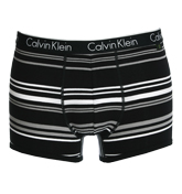 Calvin Klein Black, Grey and White Stripe Trunks
