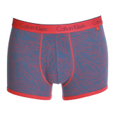 Calvin Klein Blue and Pink Printed Design Trunks