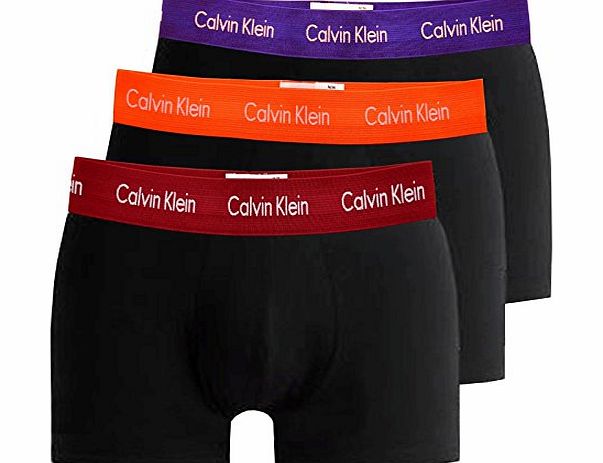 Calvin Klein  3 PACK COTTON STRETCH TRUNKS (Medium, BLACK/MULTI)