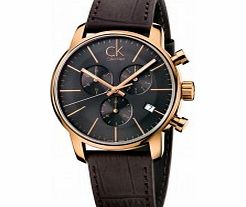 Calvin Klein City Grey Brown Chronograph Watch