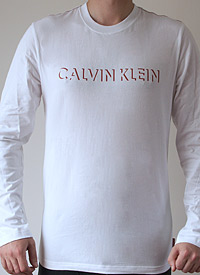 CK Shadow Logo Long Sleeve Crew Neck T-Shirt