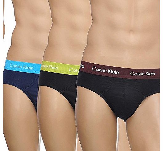 Cotton Stretch 3 Pack Hip Brief, Copper/Blue Clarity/Citric Large Multi
